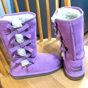 Girls purple kookaburra boots by ugh